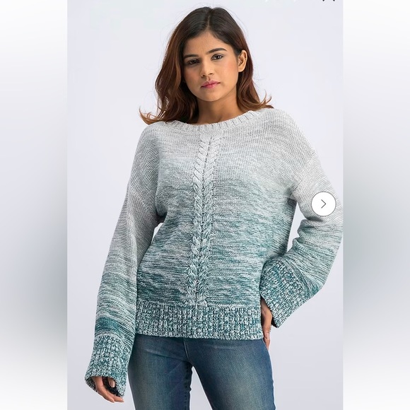 Style & Co Ombre Braid Sweater - Picture 13 of 13